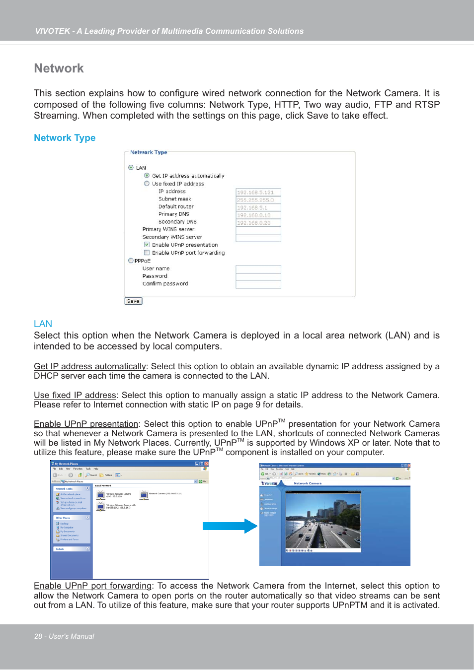 Network | Vivotek IP7142 User Manual | Page 28 / 95
