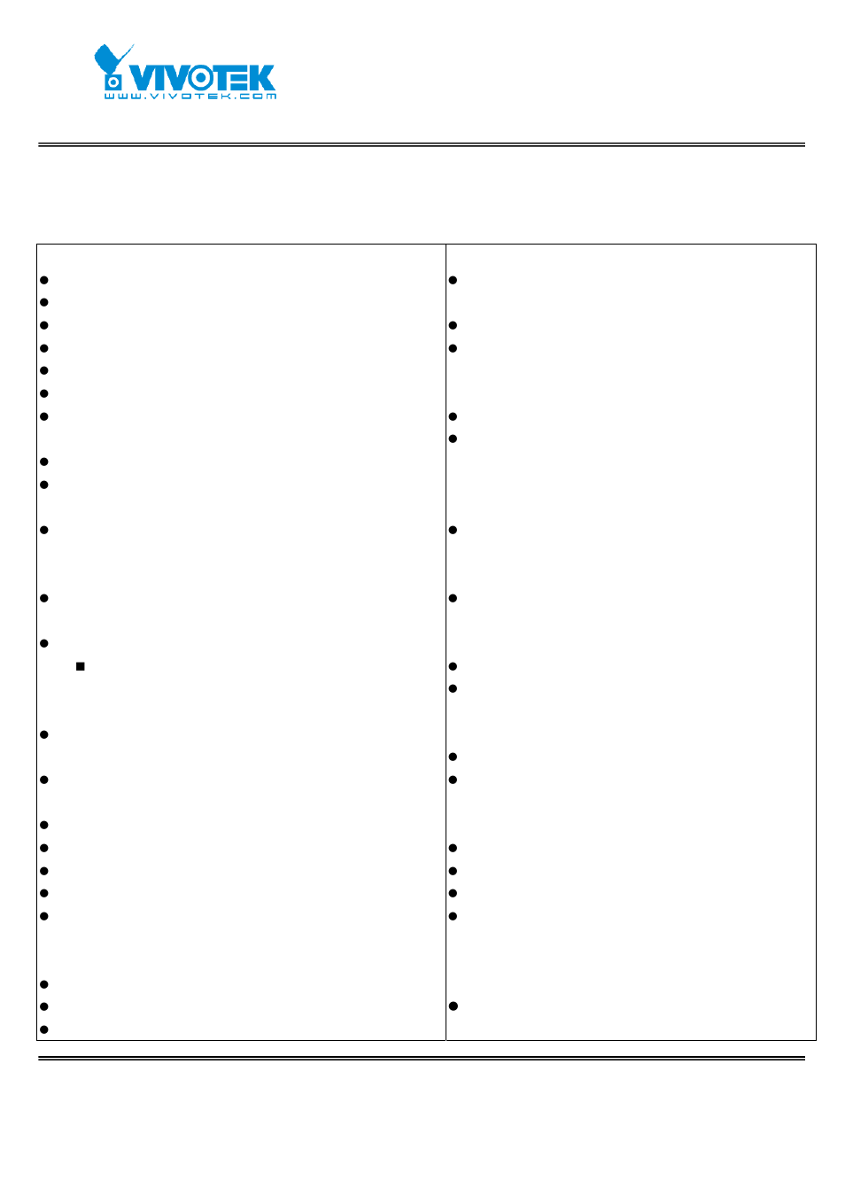 C. technical specifications | Vivotek IP7152 User Manual | Page 103 / 106