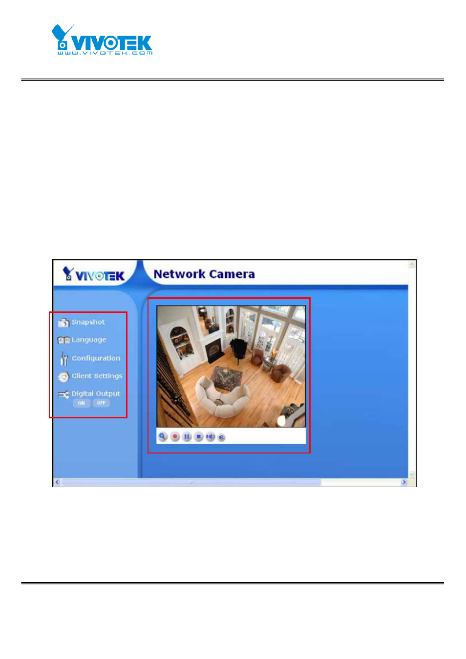 Primary user’s capability, Main screen with camera view | Vivotek IP7152 User Manual | Page 13 / 106