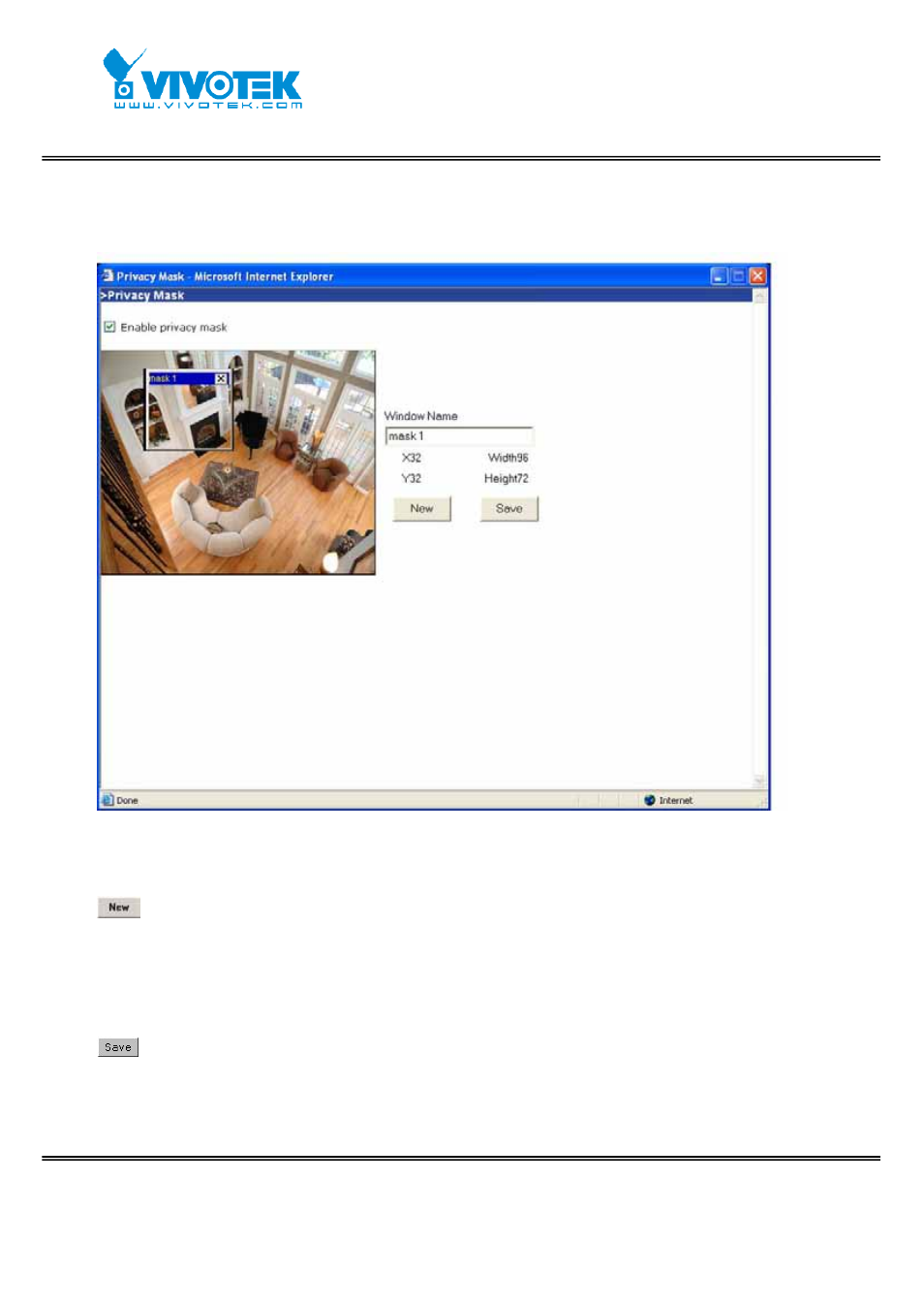 Privacy mask | Vivotek IP7152 User Manual | Page 43 / 106
