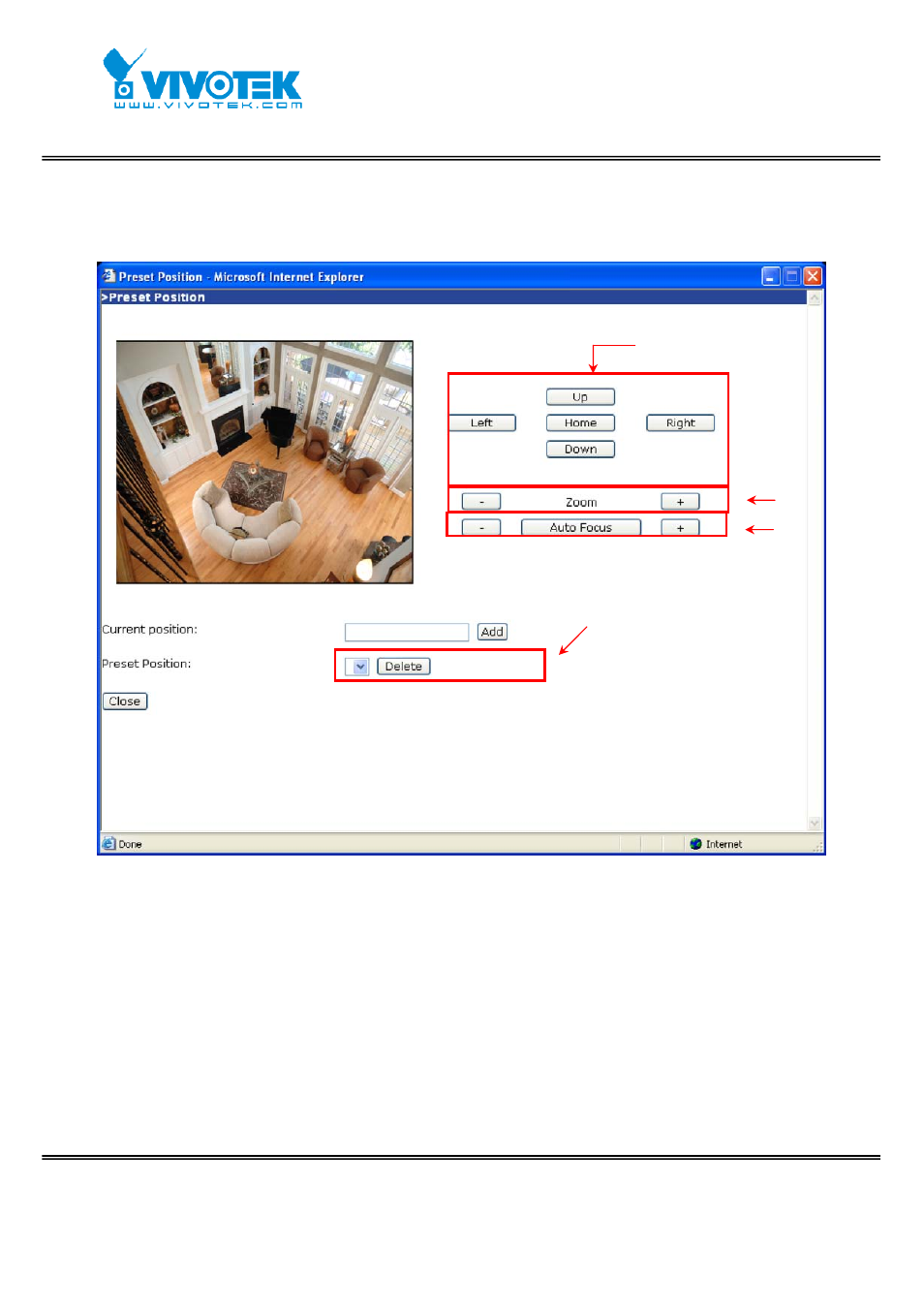 Preset position | Vivotek IP7152 User Manual | Page 51 / 106