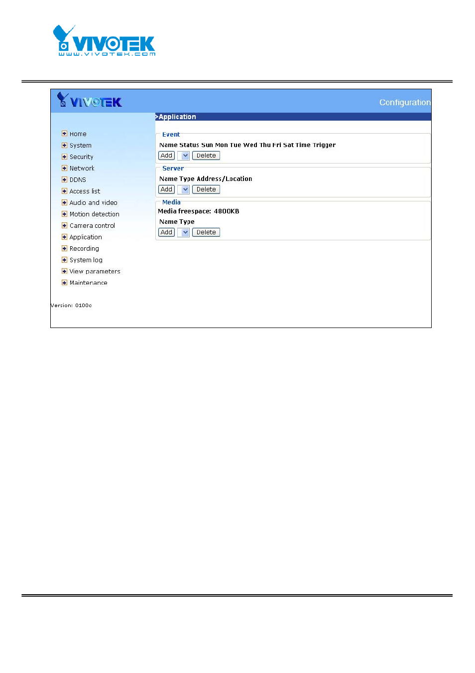 Event | Vivotek IP7152 User Manual | Page 54 / 106