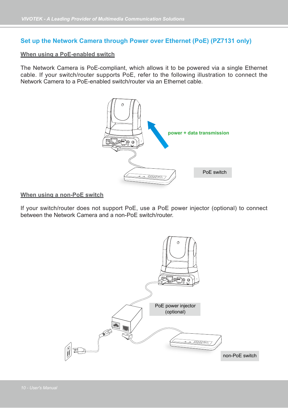 Vivotek PZ7131 User Manual | Page 10 / 130