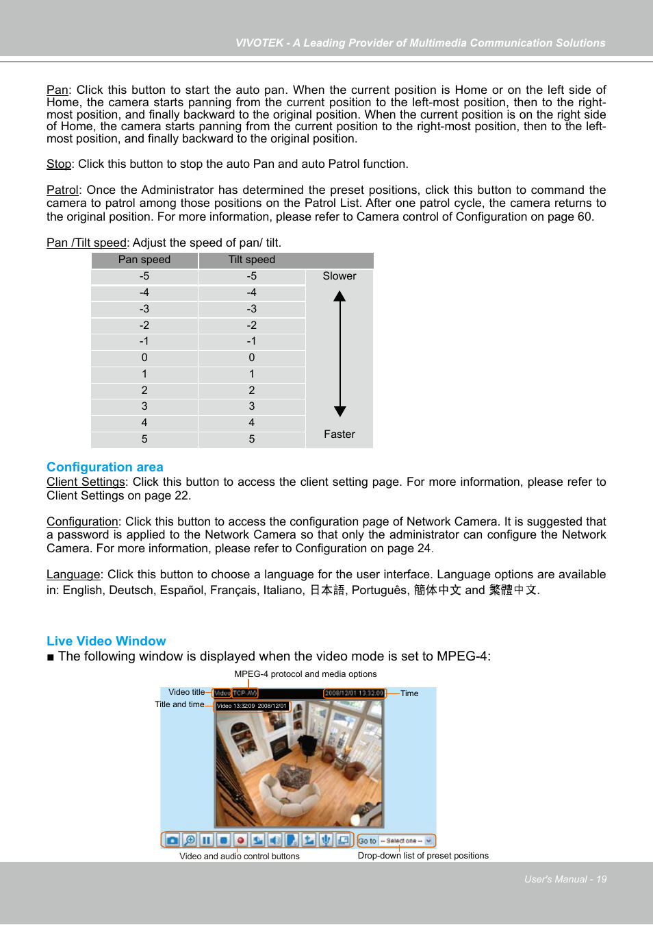 Vivotek PZ7131 User Manual | Page 19 / 130