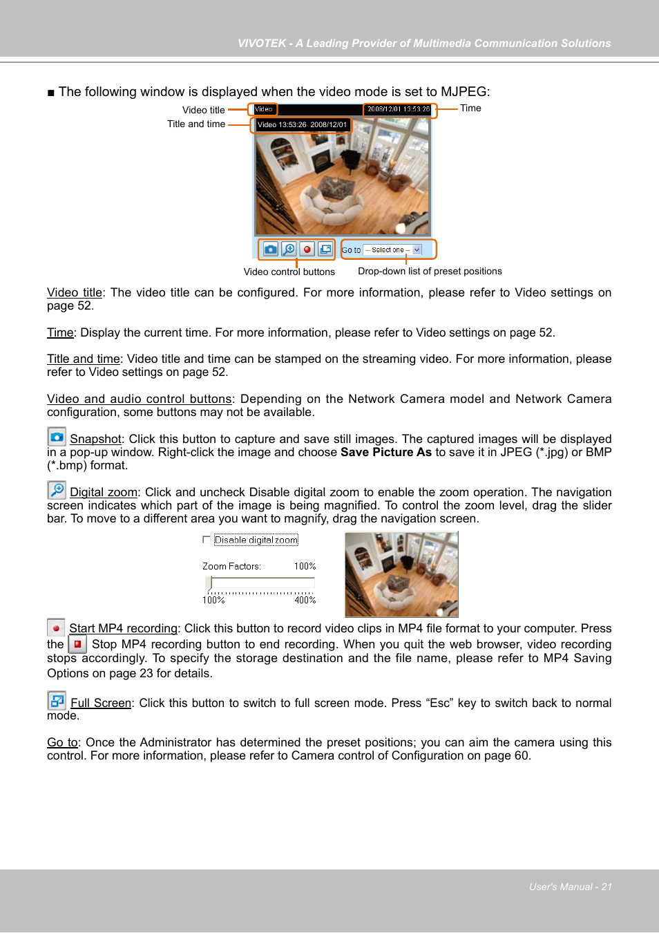 Vivotek PZ7131 User Manual | Page 21 / 130