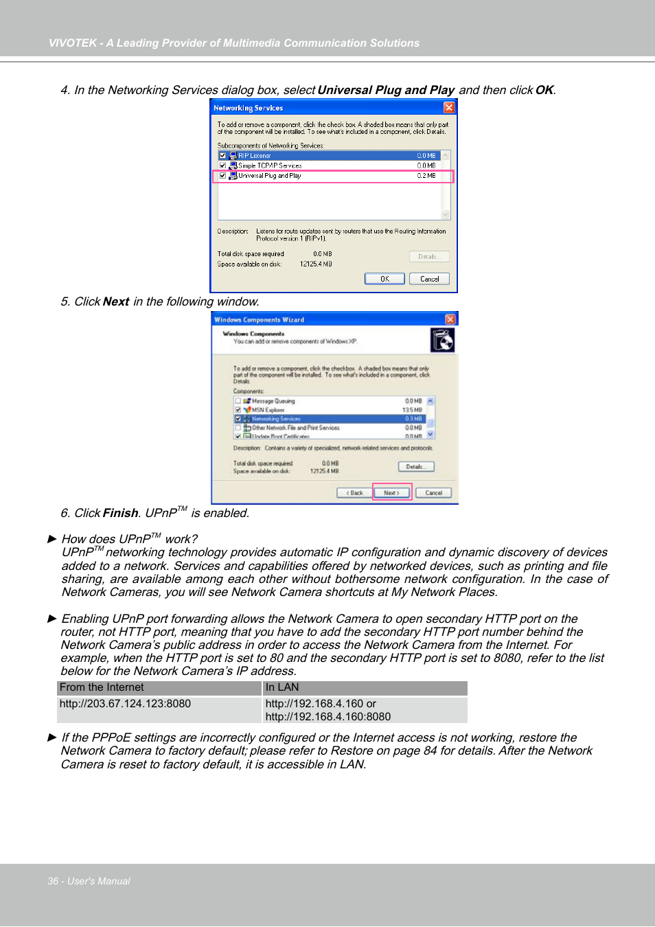 Vivotek PZ7131 User Manual | Page 36 / 130