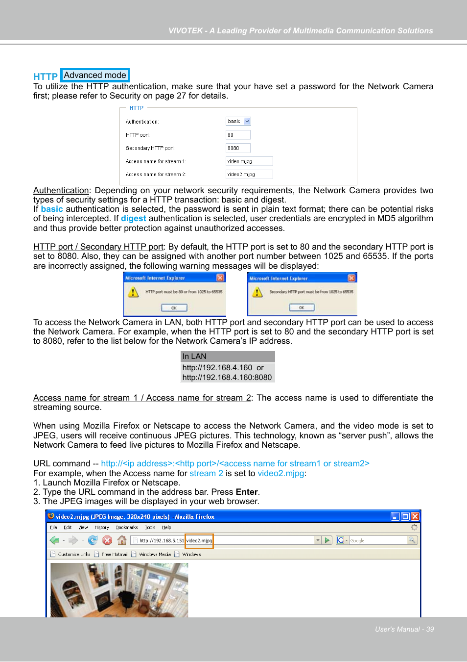 Vivotek PZ7131 User Manual | Page 39 / 130