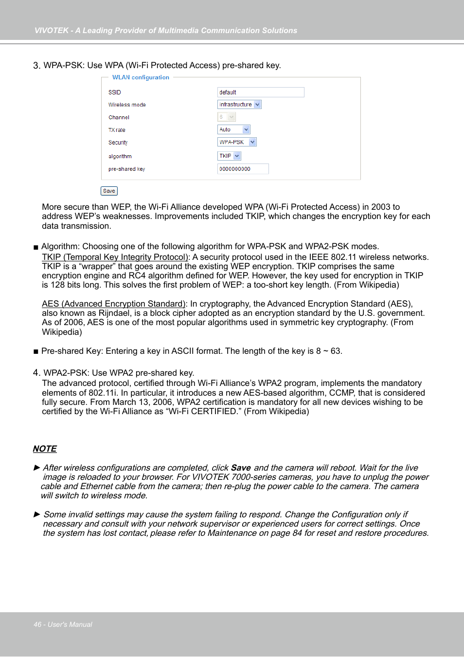 Vivotek PZ7131 User Manual | Page 46 / 130