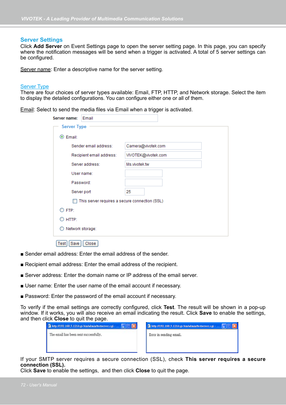 Vivotek PZ7131 User Manual | Page 72 / 130