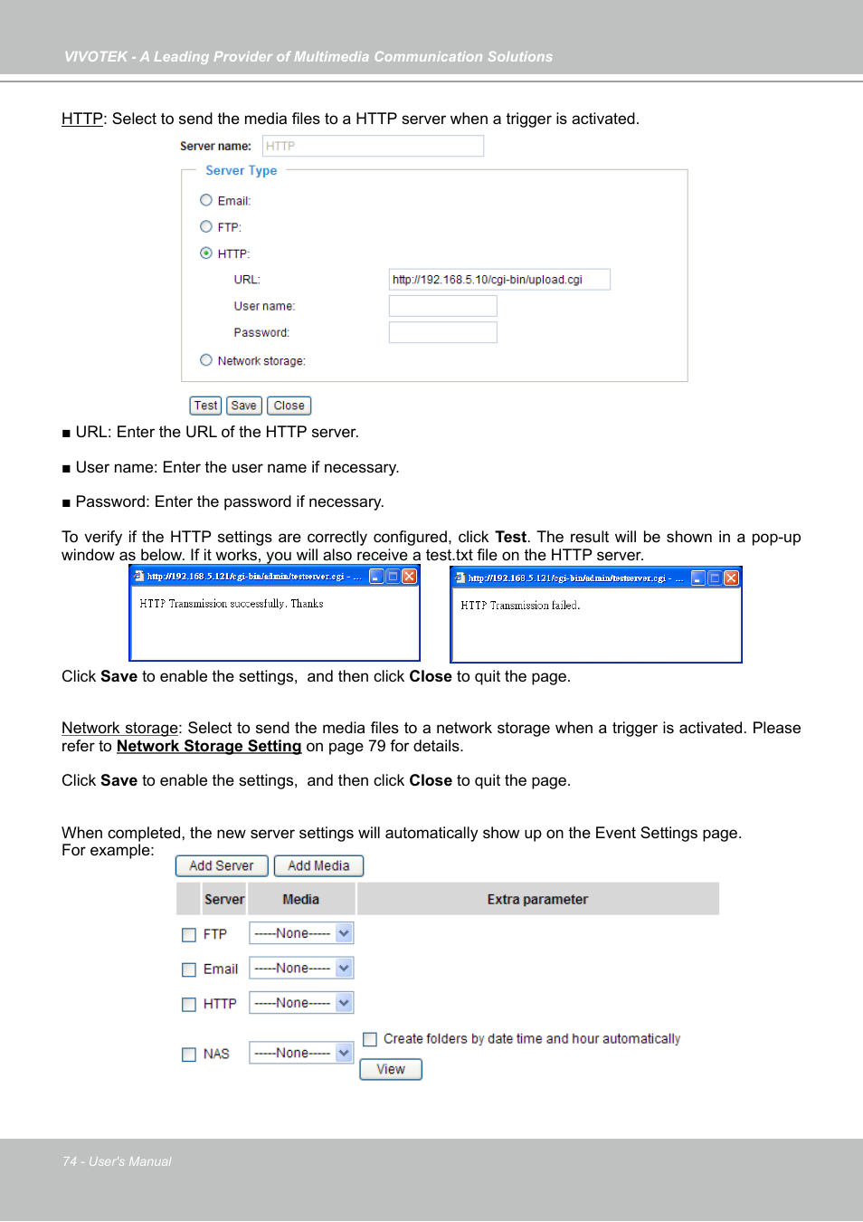 Vivotek PZ7131 User Manual | Page 74 / 130