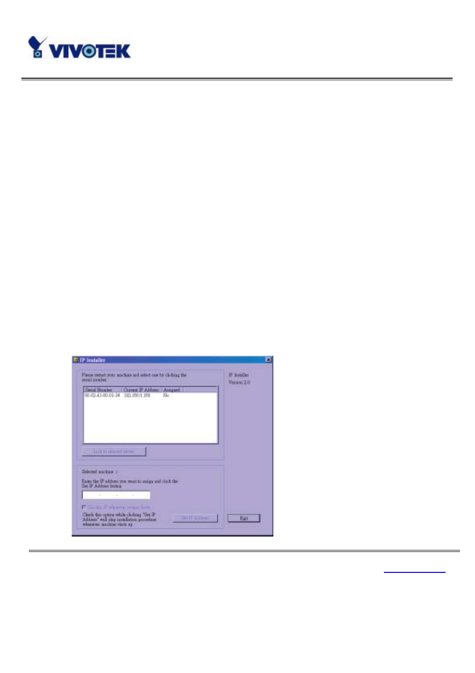 Software configuration, Easy way with installer program | Vivotek IP3111/3121 User Manual | Page 16 / 90