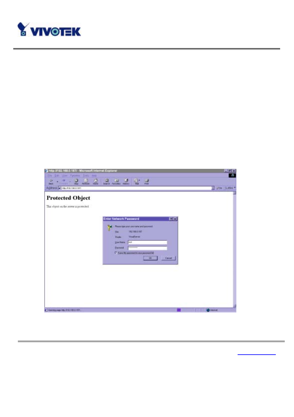 Authentication | Vivotek IP3111/3121 User Manual | Page 37 / 90