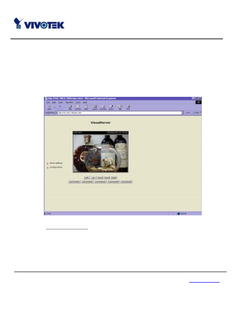 Client setting, Pan/tilt positioning device control | Vivotek IP3111/3121 User Manual | Page 40 / 90