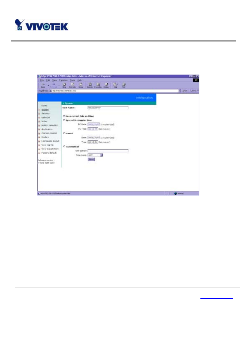 System parameters | Vivotek IP3111/3121 User Manual | Page 43 / 90