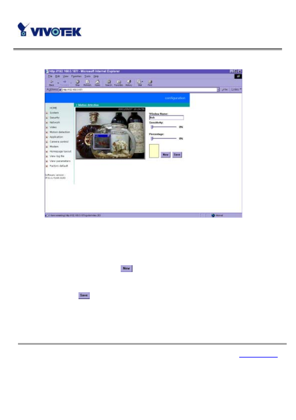 Motion detection | Vivotek IP3111/3121 User Manual | Page 52 / 90