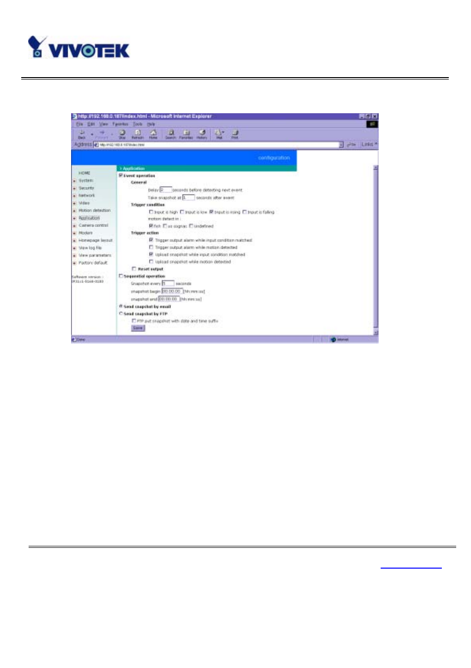 Application | Vivotek IP3111/3121 User Manual | Page 58 / 90