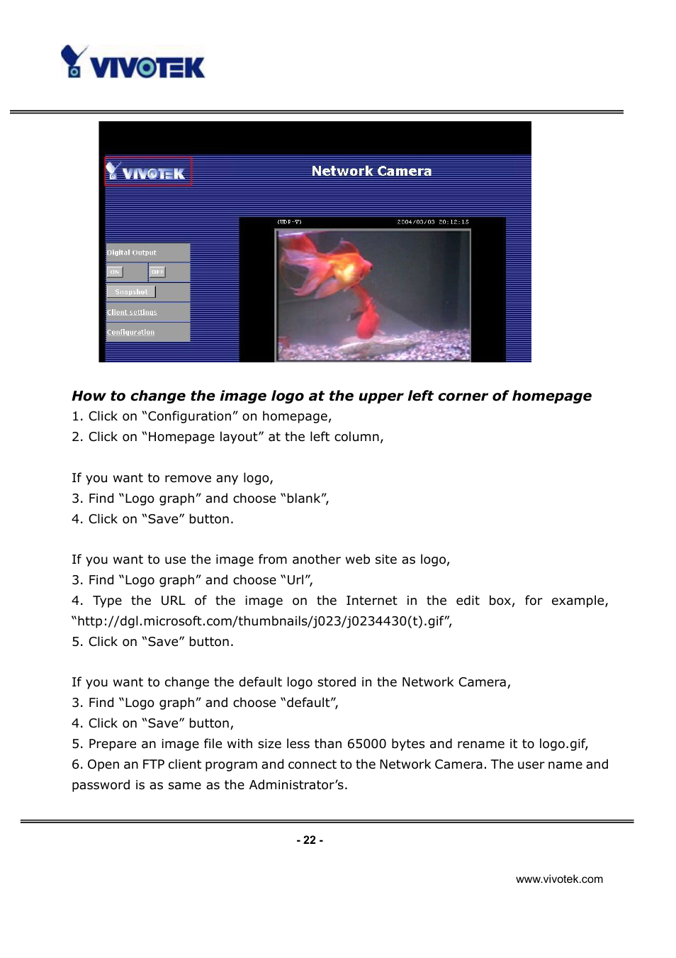 Vivotek IP3132 User Manual | Page 23 / 65