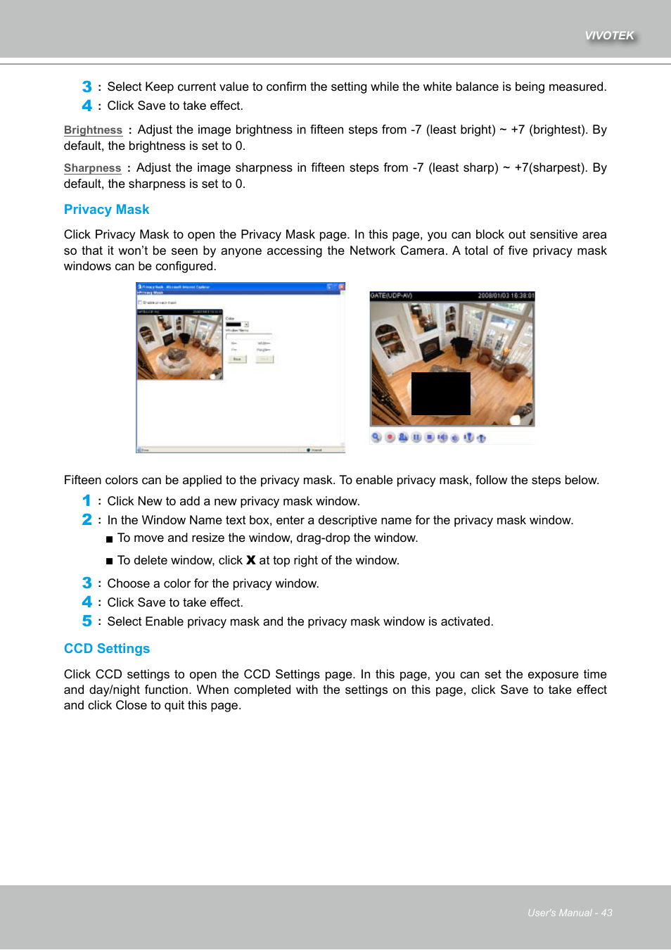 Vivotek IZ7151 User Manual | Page 43 / 110