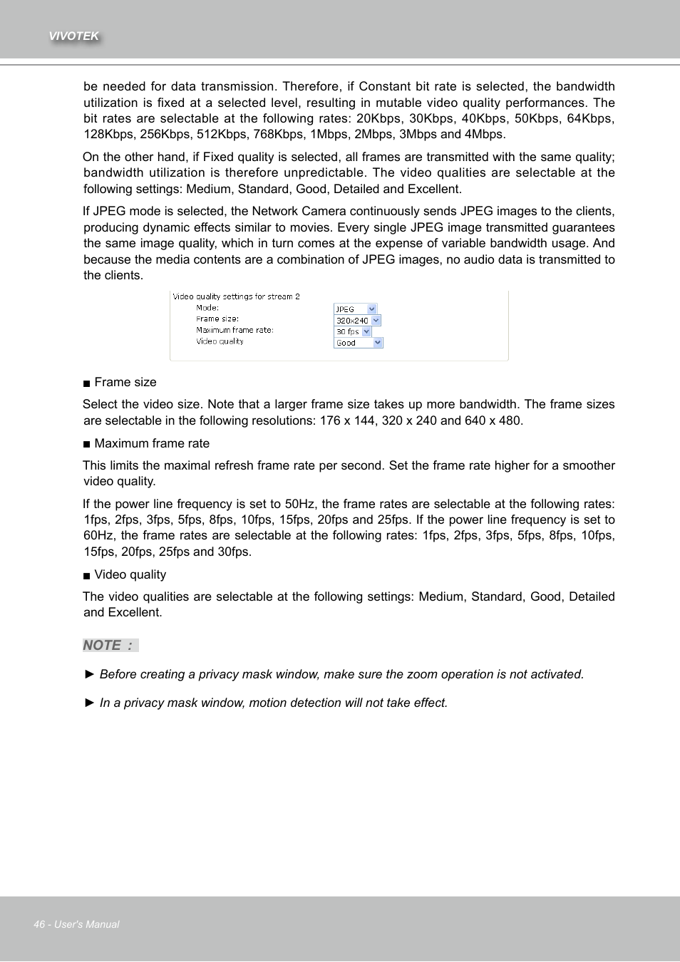 Vivotek IZ7151 User Manual | Page 46 / 110