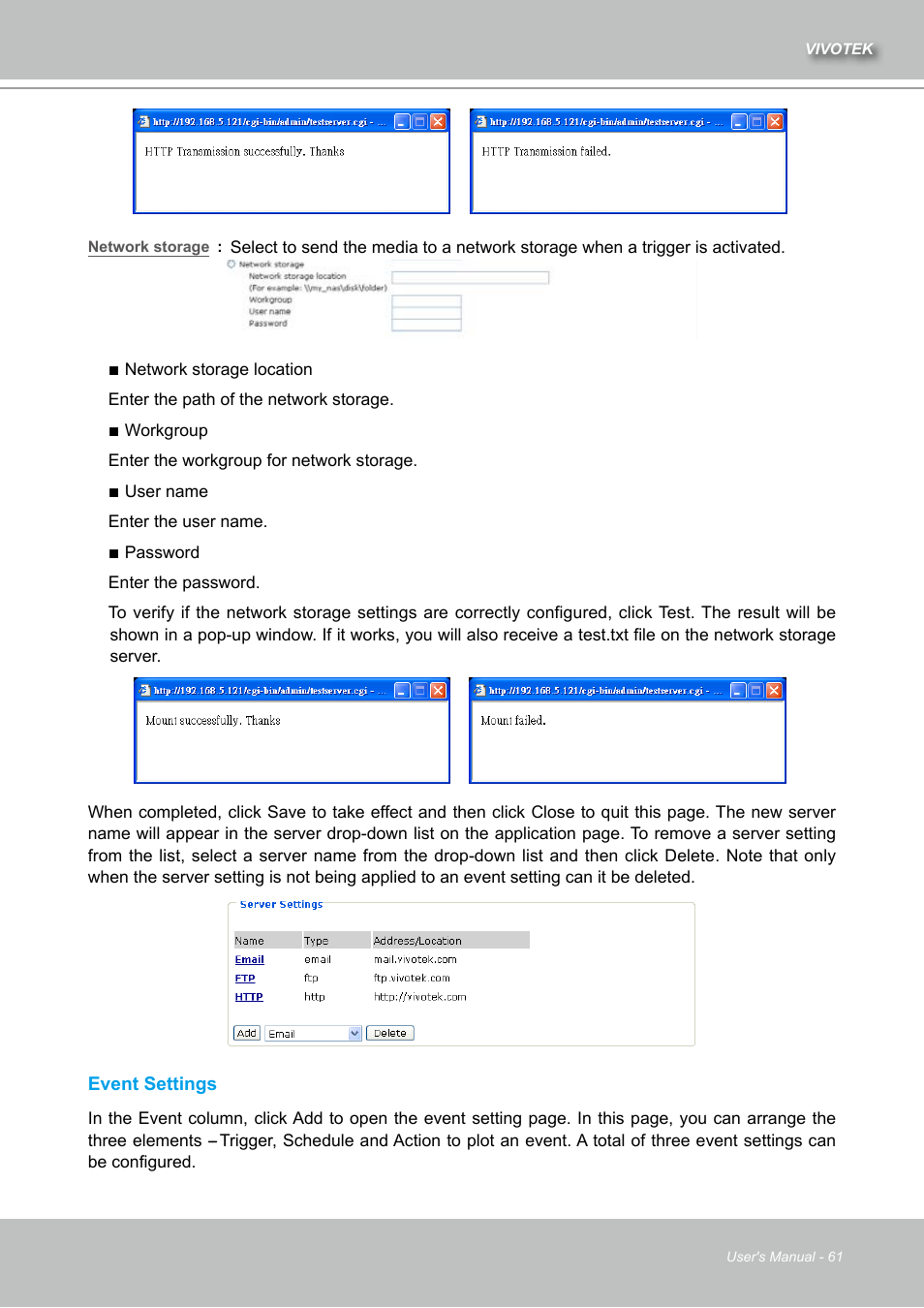 Vivotek IZ7151 User Manual | Page 61 / 110