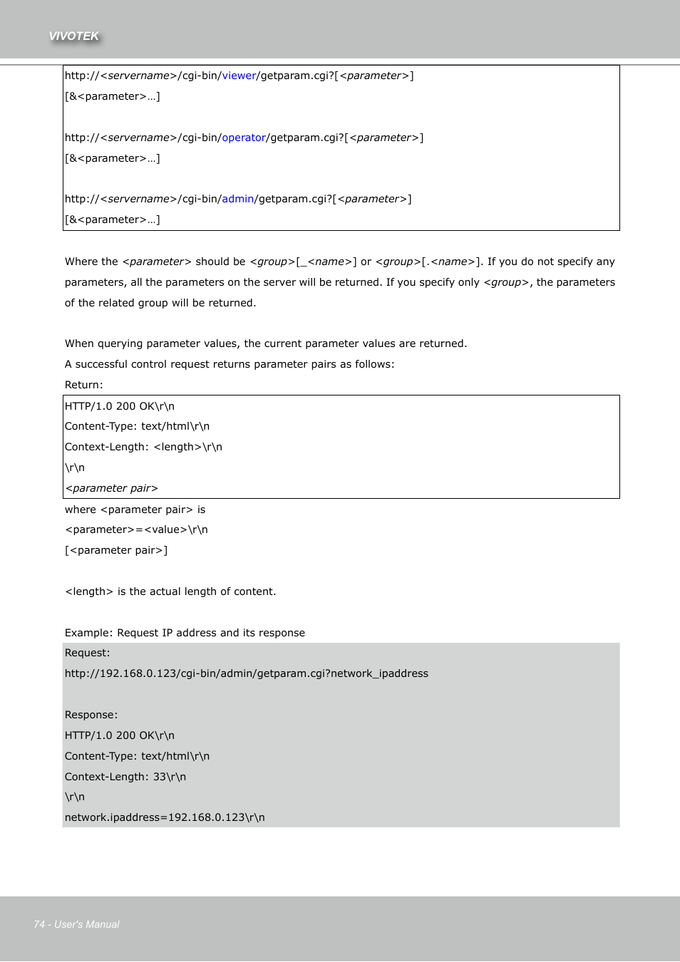 Vivotek IZ7151 User Manual | Page 74 / 110