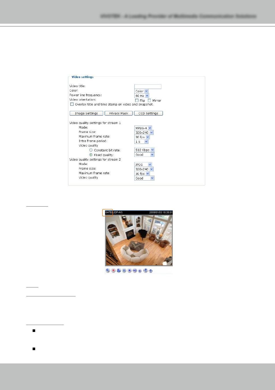 Audio and video | Vivotek NETWORK CAMERA IZ7151 User Manual | Page 41 / 103