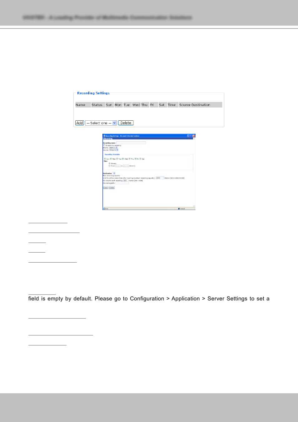 Recording | Vivotek NETWORK CAMERA IZ7151 User Manual | Page 64 / 103