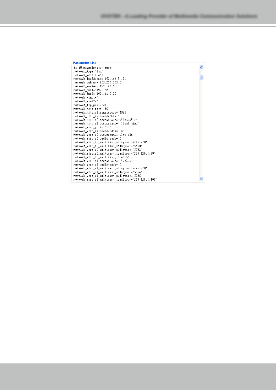 View parameters | Vivotek NETWORK CAMERA IZ7151 User Manual | Page 67 / 103