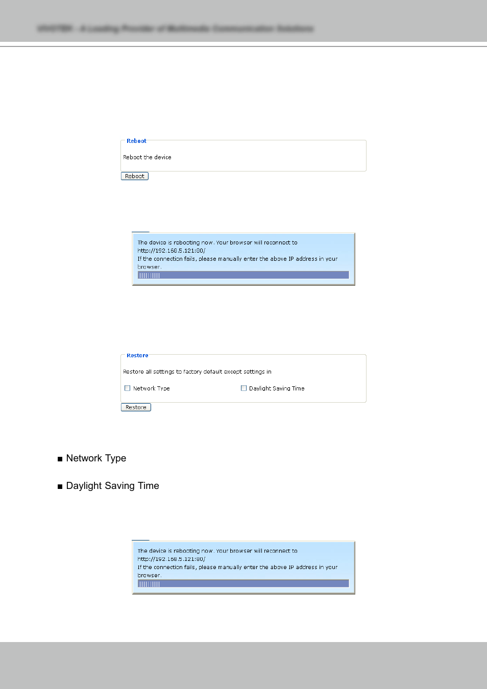 Maintenance | Vivotek NETWORK CAMERA IZ7151 User Manual | Page 68 / 103
