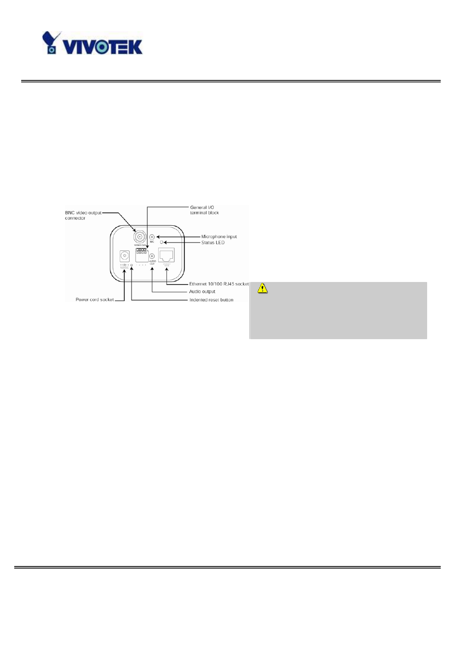 Installation, Hardware installation | Vivotek v User Manual | Page 8 / 91