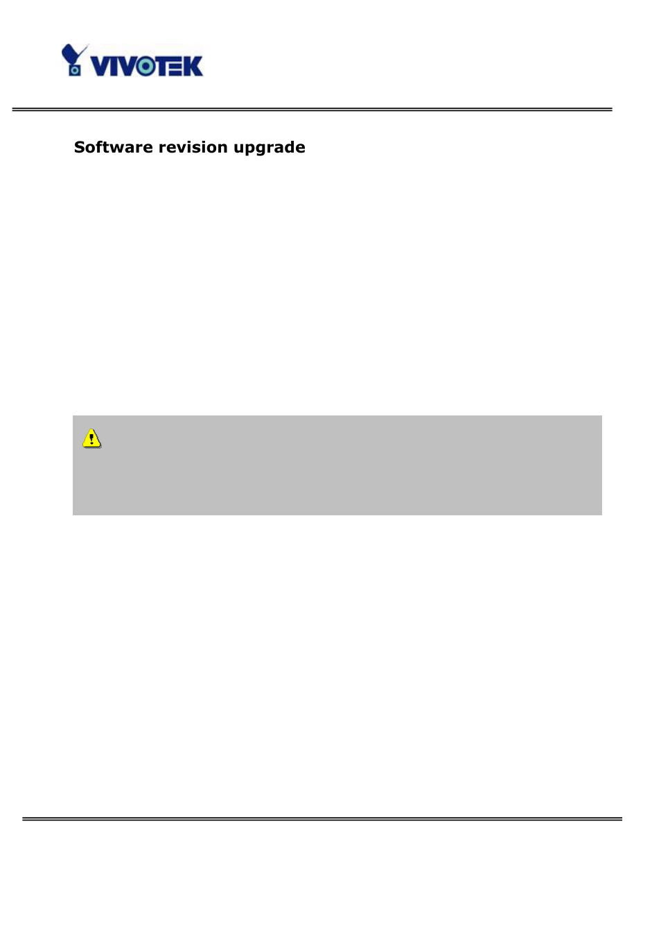 Software revision upgrade | Vivotek PT3122 User Manual | Page 29 / 64