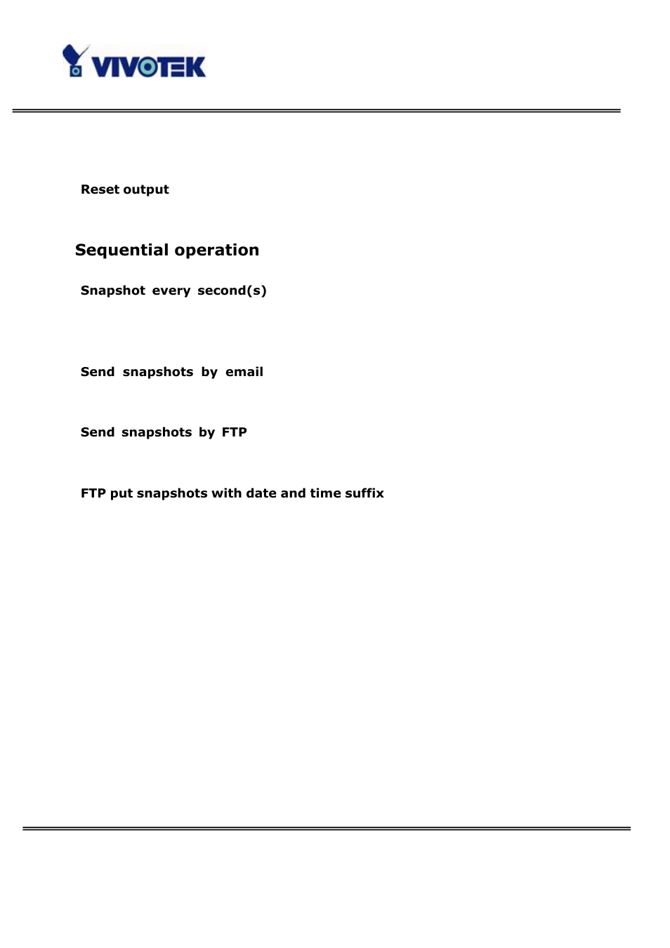 Sequential operation | Vivotek PT3122 User Manual | Page 43 / 64