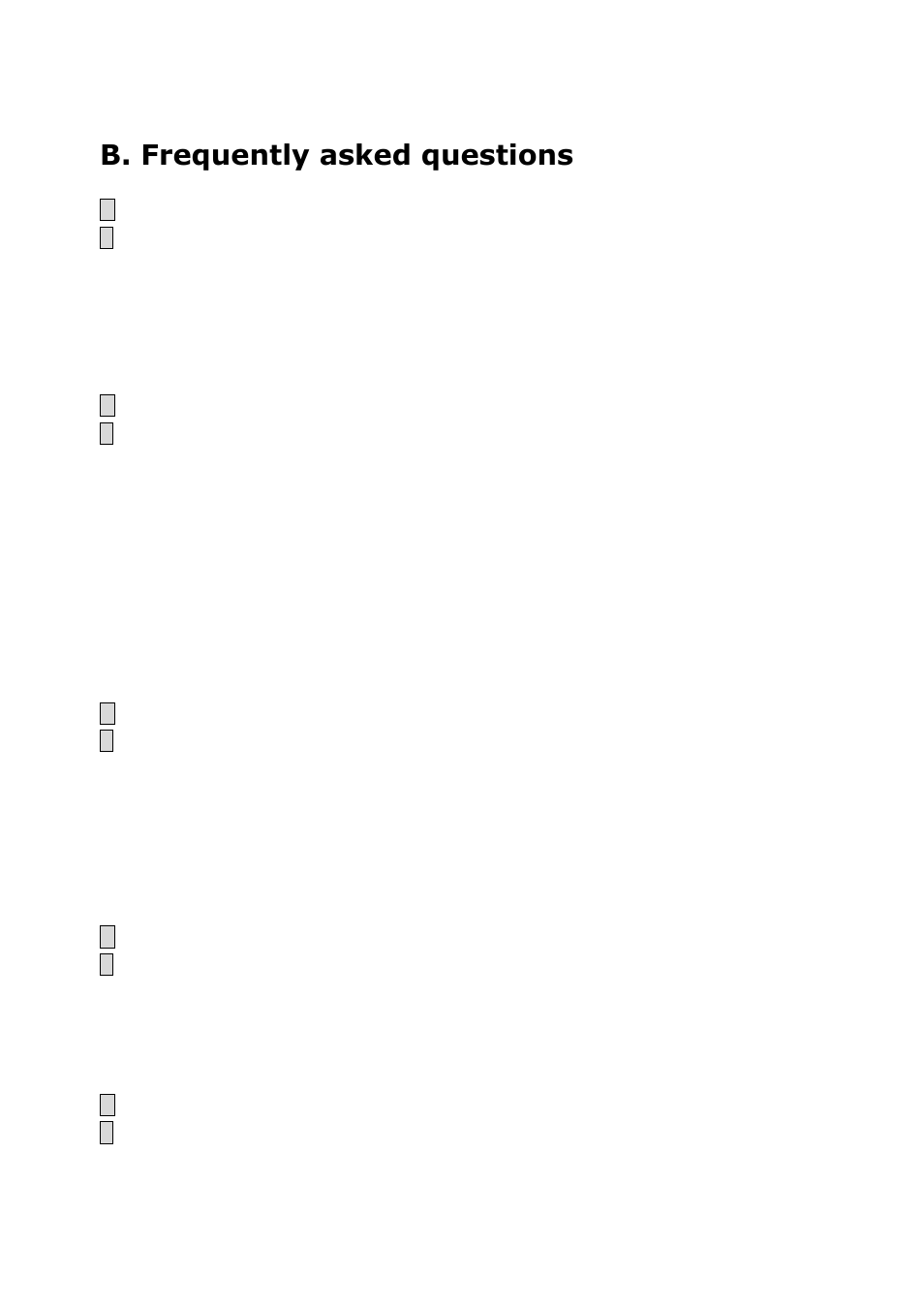 B. frequently asked questions | Vivotek PT3122 User Manual | Page 47 / 64