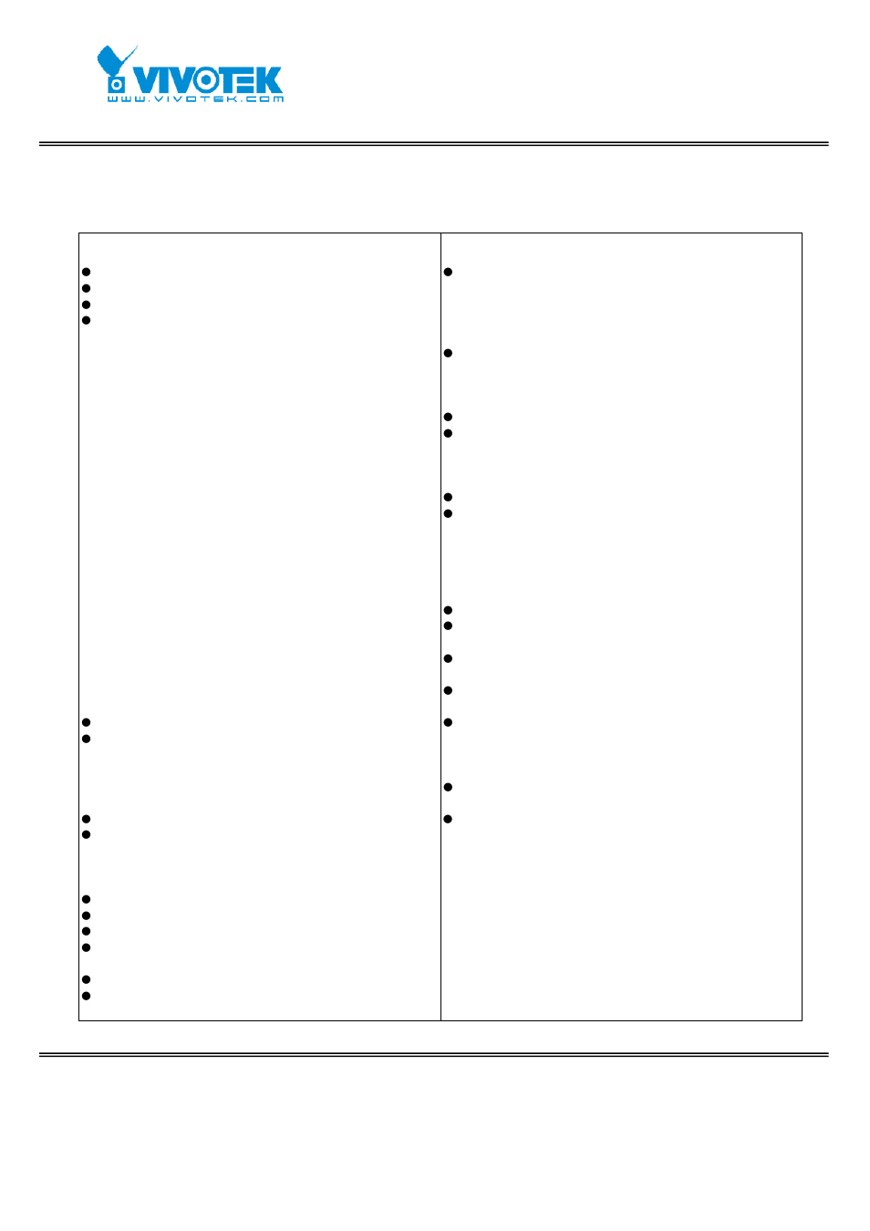 C. technical specifications | Vivotek FD7131 User Manual | Page 101 / 104