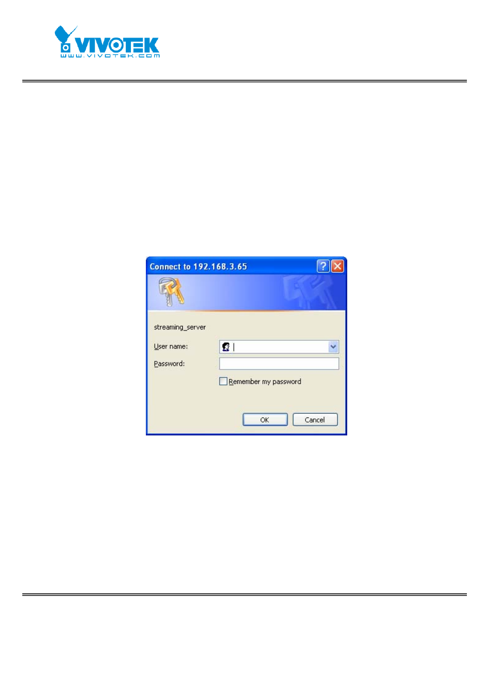 Authentication | Vivotek FD7131 User Manual | Page 11 / 104