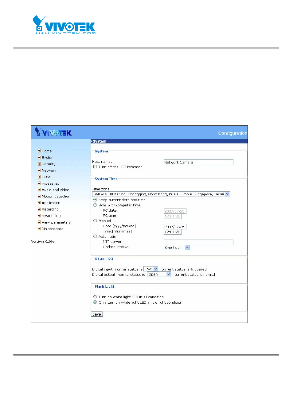 Definitions in configuration | Vivotek FD7131 User Manual | Page 30 / 104