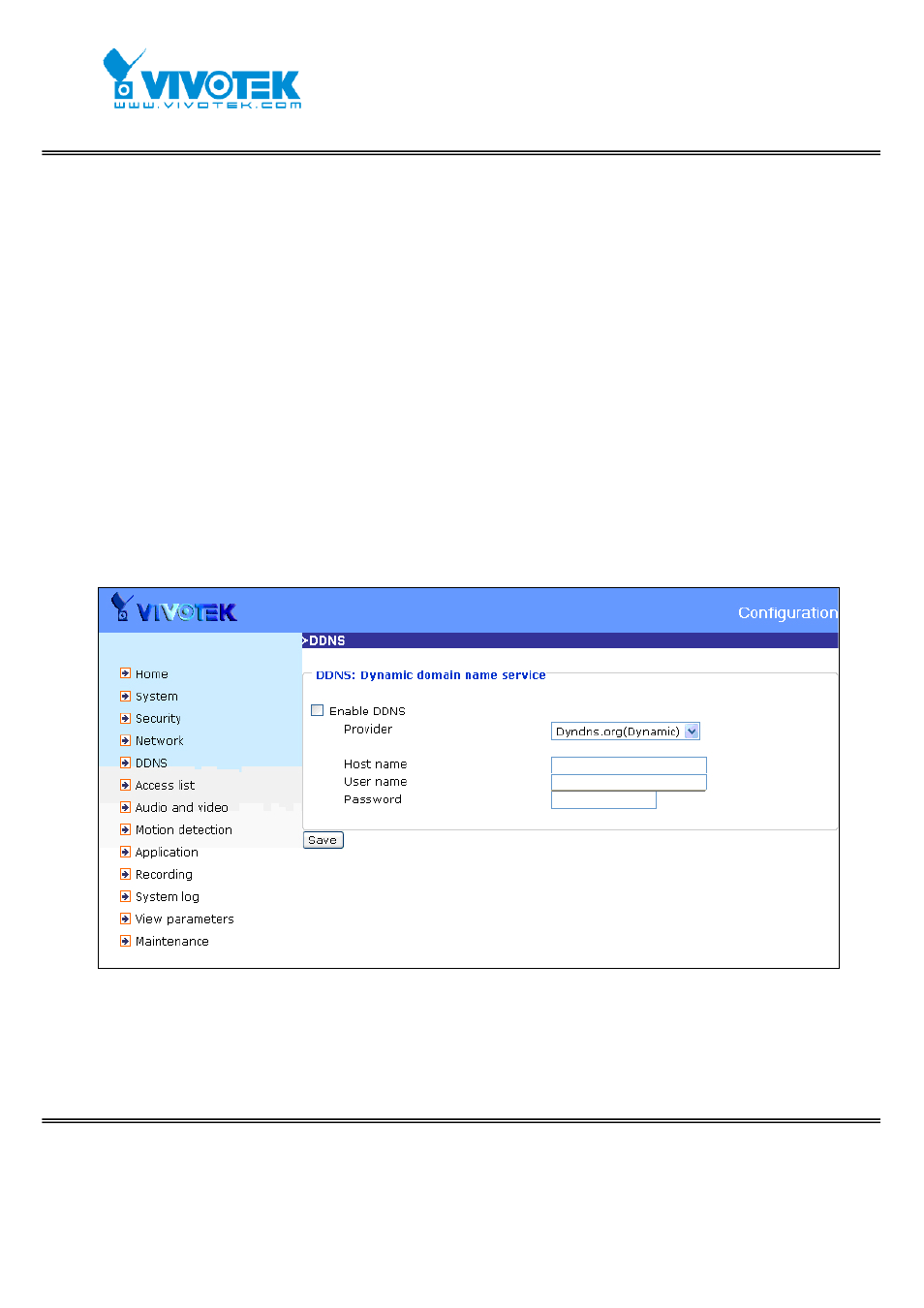 Ddns | Vivotek FD7131 User Manual | Page 38 / 104