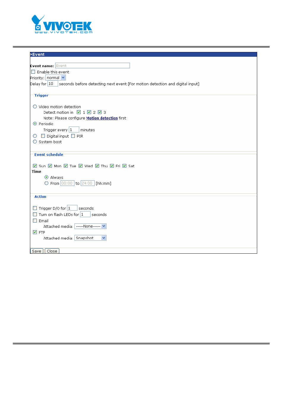 Server | Vivotek FD7131 User Manual | Page 52 / 104