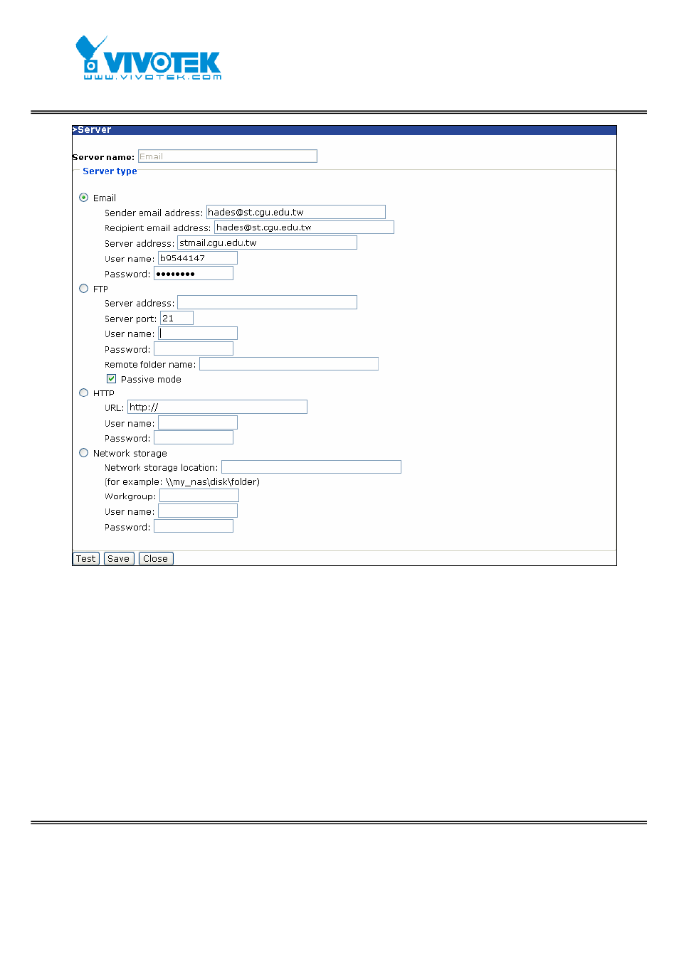 Media | Vivotek FD7131 User Manual | Page 54 / 104