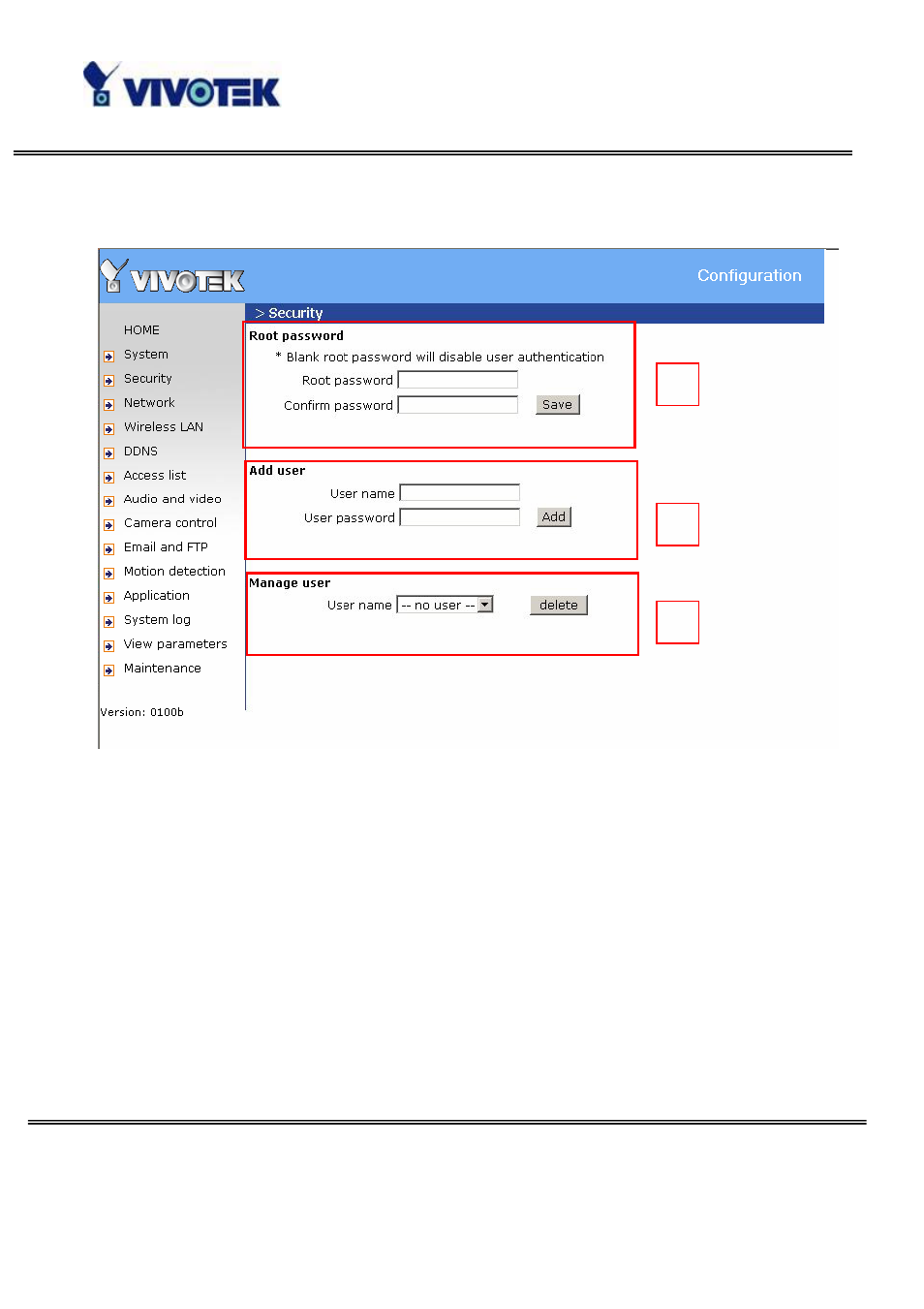 Opening accounts for new users | Vivotek WIRELESS PAN/TILT PT7137 User Manual | Page 26 / 79
