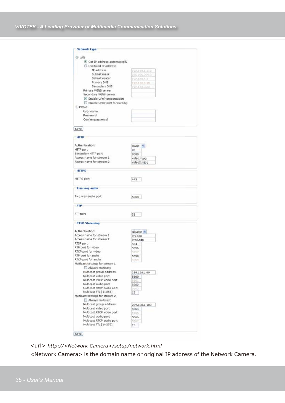 Vivotek IP7138 User Manual | Page 36 / 105