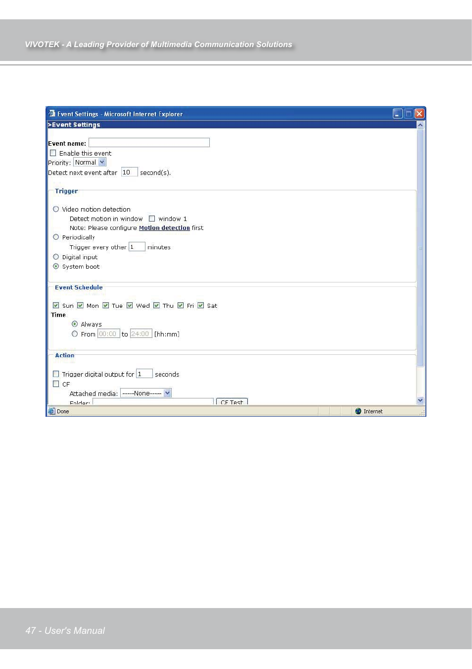 Vivotek IP7138 User Manual | Page 48 / 105