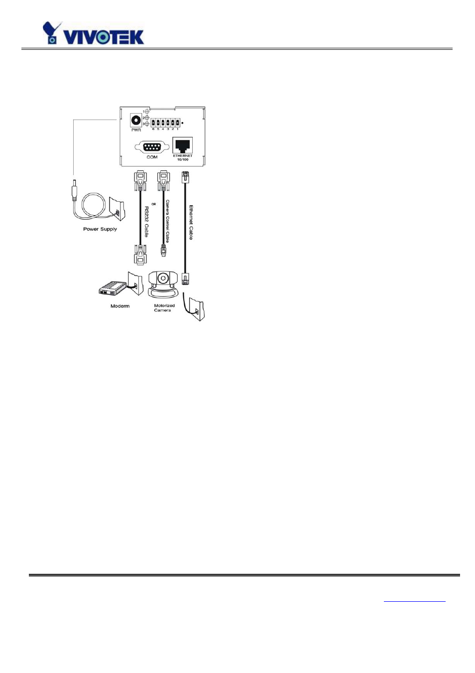 Rear panel, Com port | Vivotek VS3102 User Manual | Page 10 / 83