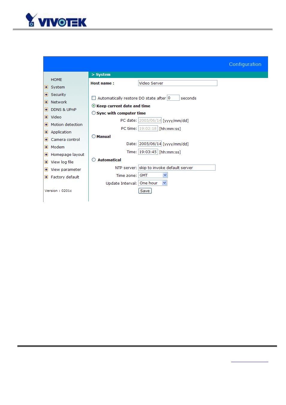 System parameters | Vivotek VS3102 User Manual | Page 38 / 83