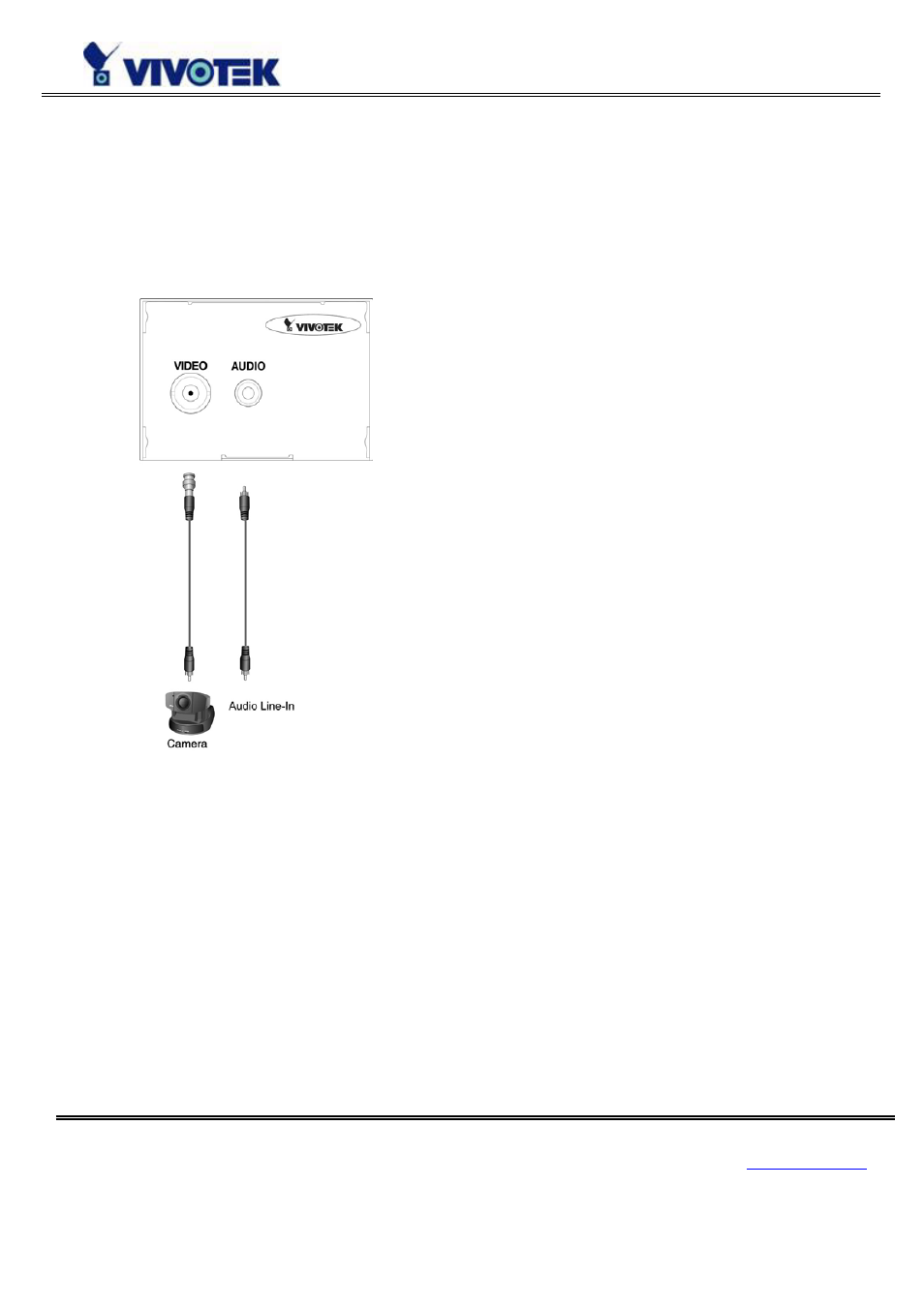 Physical description, Front panel, Bnc video input | Rca audio input | Vivotek VS3102 User Manual | Page 9 / 83