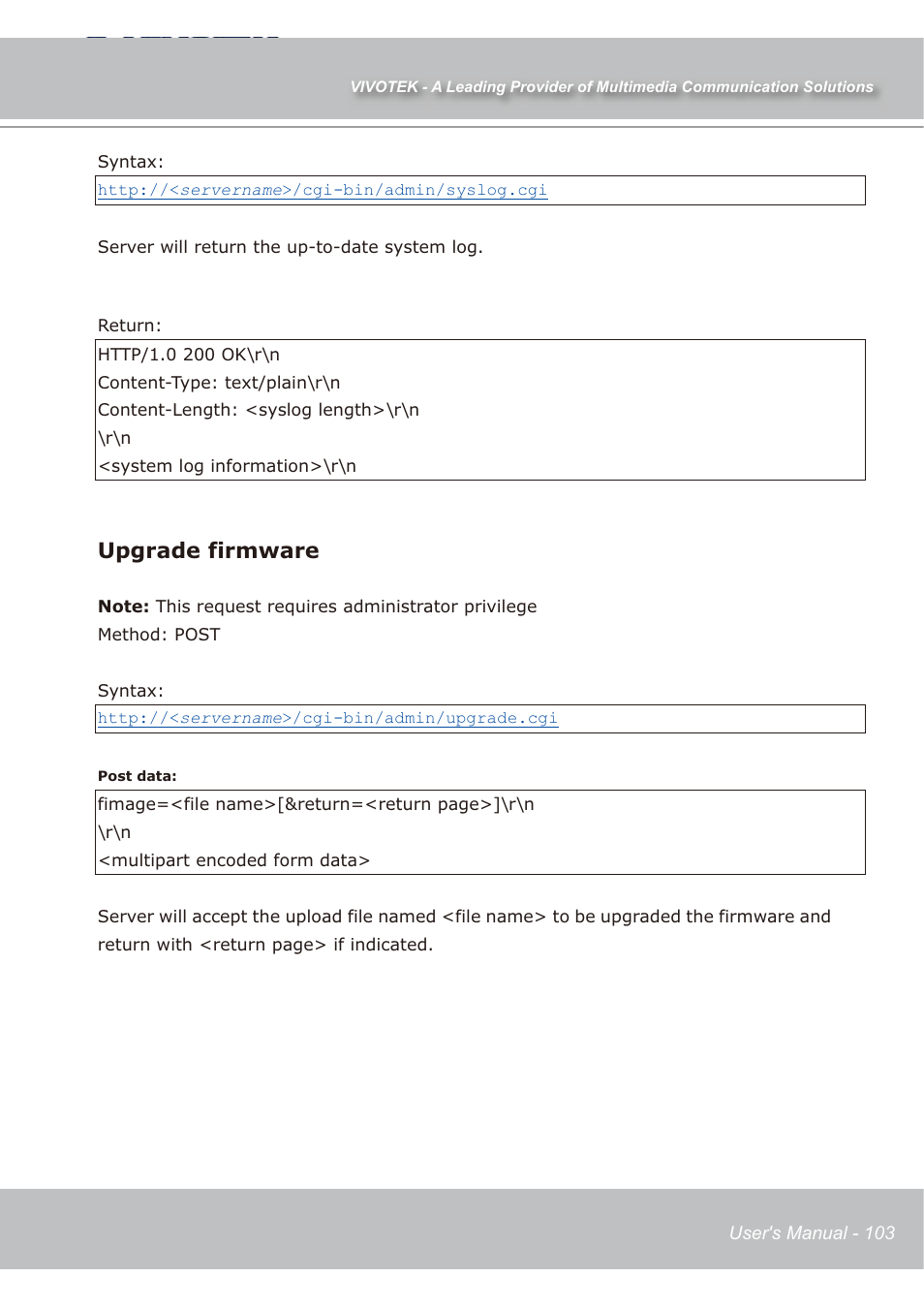 Upgrade firmware | Vivotek IP7139 User Manual | Page 104 / 109