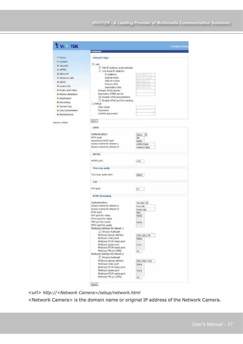 Vivotek IP7139 User Manual | Page 38 / 109