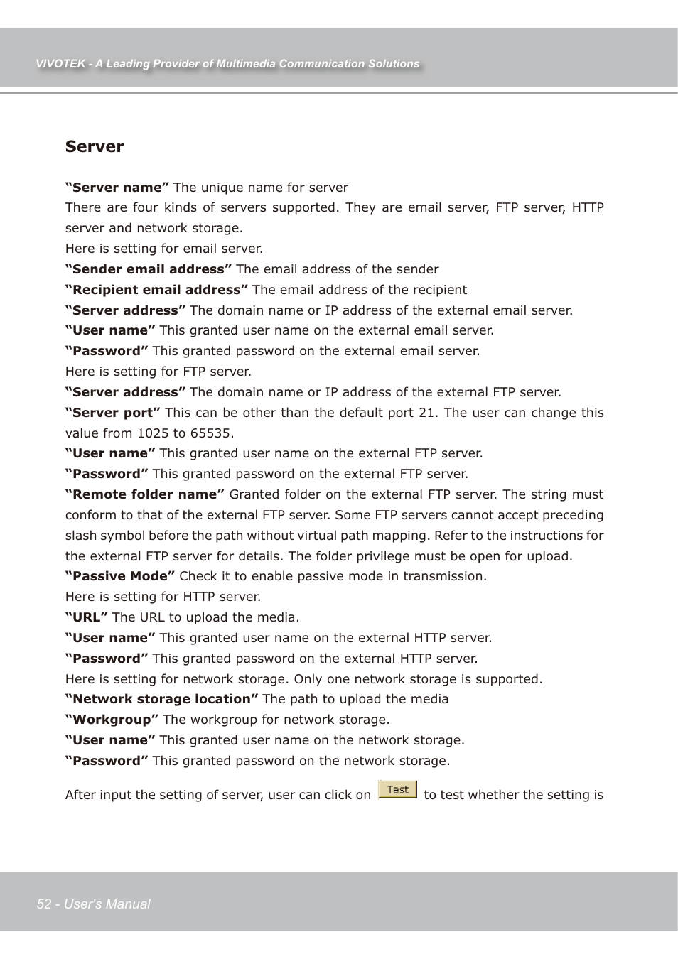 Server | Vivotek IP7139 User Manual | Page 53 / 109