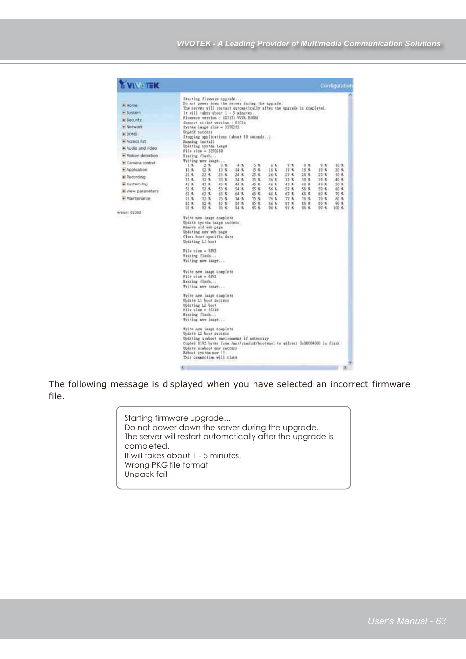 Vivotek IP7139 User Manual | Page 64 / 109