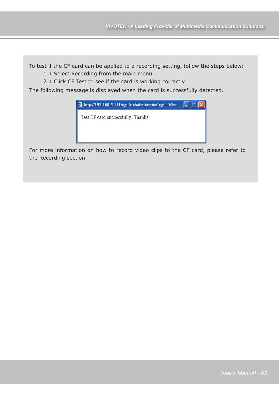 Vivotek IP7139 User Manual | Page 66 / 109